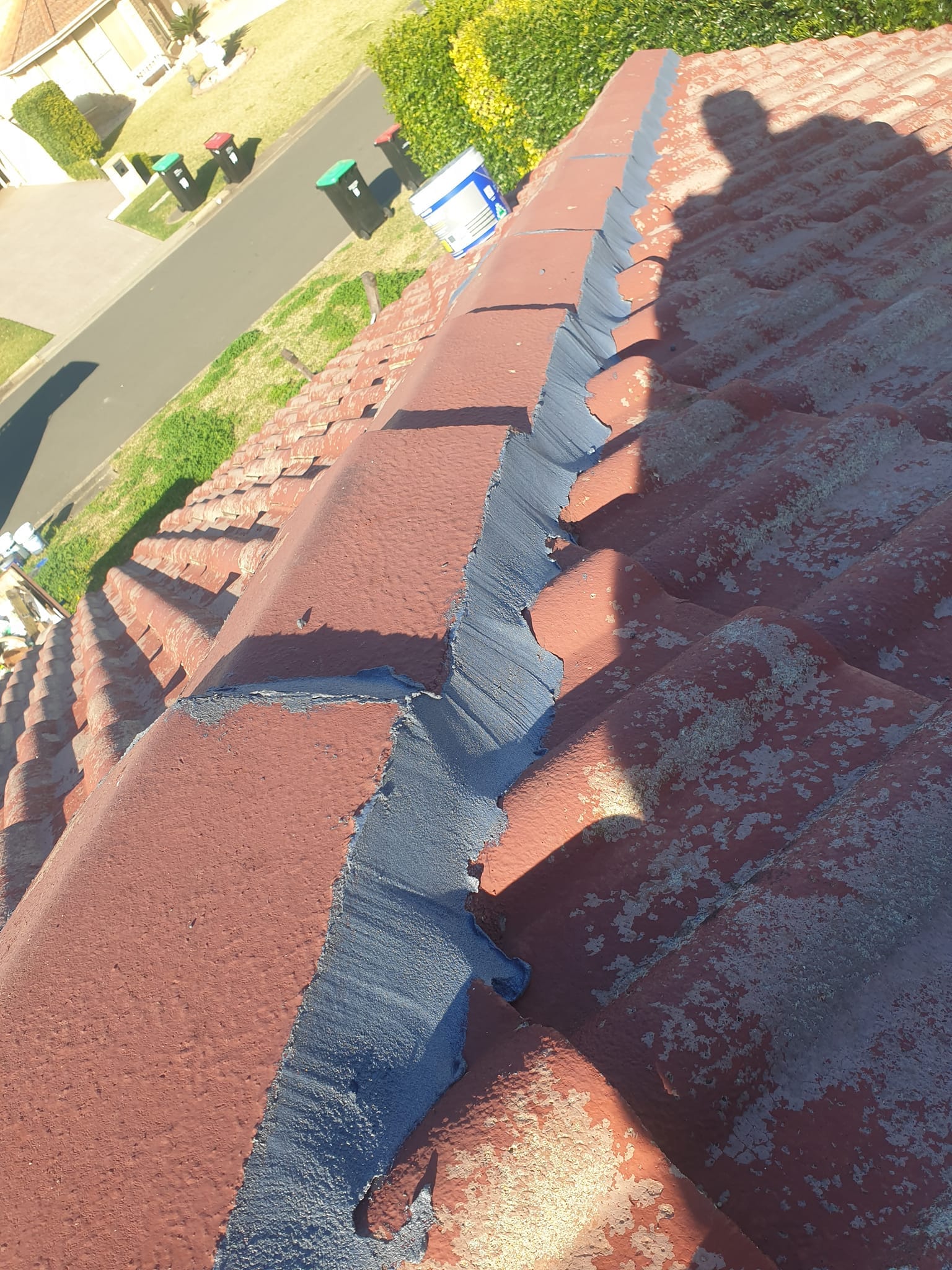 After roof restoration Sydney professionally restored tiled roof